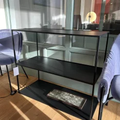 Bücherregal Twin Small Stahl Schwarz Lackiert