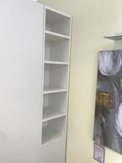 Begehbarer Eck-Kleiderschrank Modell ROOM X Reinweiß Kunststoff Melaminharzoberfläche Inklusive Beleuchtung