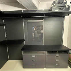 Begehbarer Kleiderschrank Walk In Lack Cartap Anthrazit Befestigungsprofil Aluminium Natur