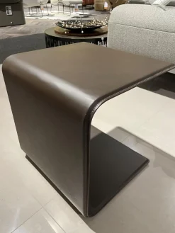 Beistelltisch 940-101 Leder Schokobraun