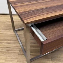 Beistelltisch Alea Nussbaum Mit Schublade