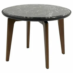 Beistelltisch Blend 56686 Rund Marmorplatte Portoro Basis Bronzefarben Rund