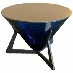 Beistelltisch Brillant Azur Azurblau Anthrazit