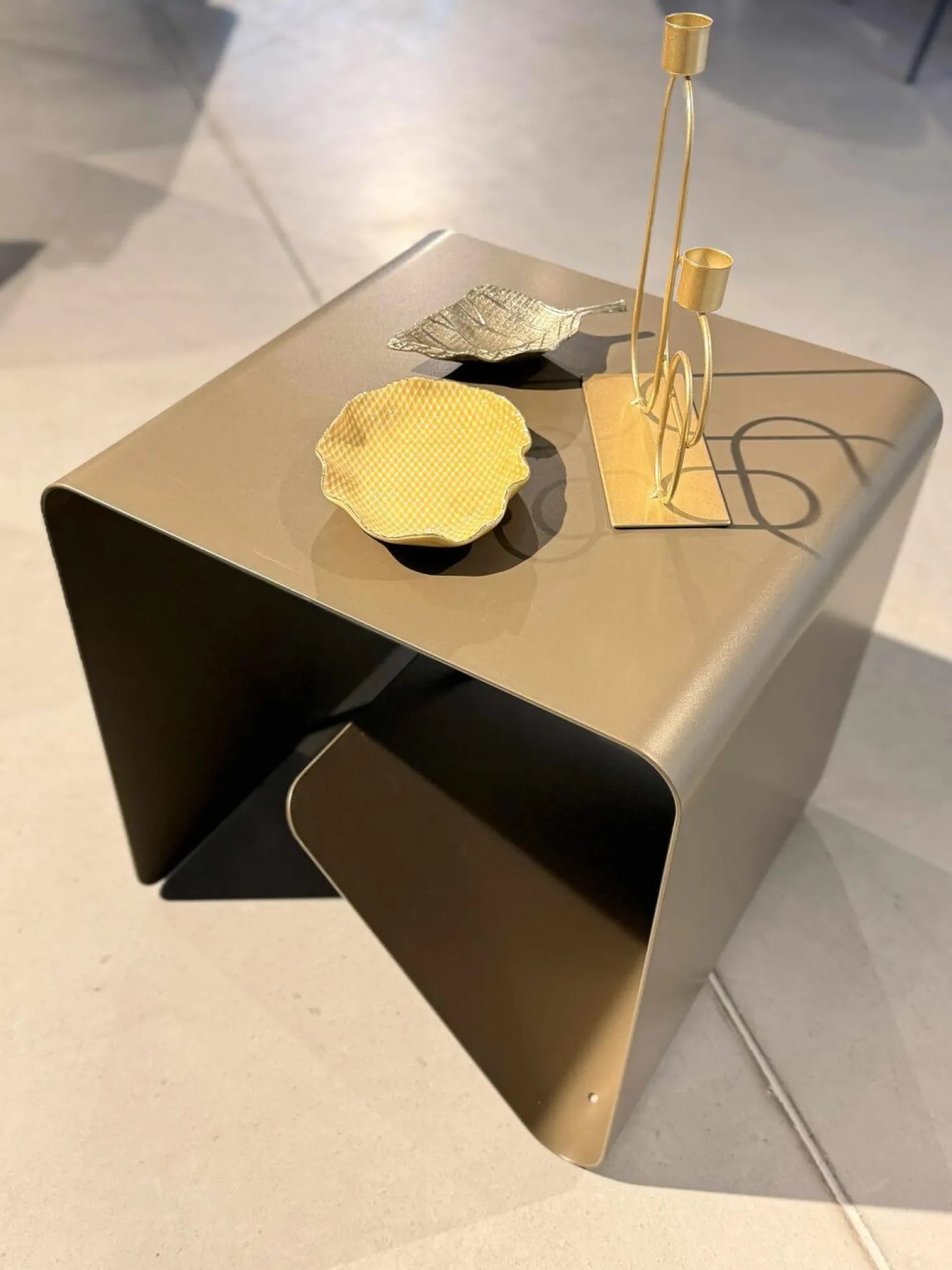 Beistelltisch BT01 Braun Bronze