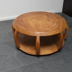 Beistelltisch Circus Maxi Rund Holz Albizia Rosa