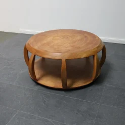 Beistelltisch Circus Maxi Rund Holz Albizia Rosa