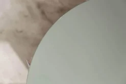 Beistelltisch Dress Up Platte Grün Lackiert LP-Verde Salvia Basis Nussbaum