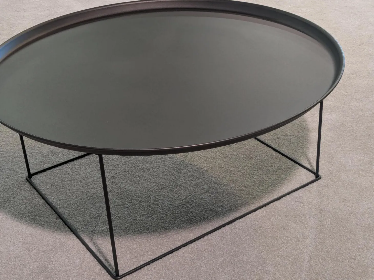 Beistelltisch Fat-Fat Outdoor Stahl 0236b Anthrazit Lackiert