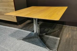 Beistelltisch Fly 14X50 Platte Canaletto Top B Nussbaum Gestell: Chrom Glänzend