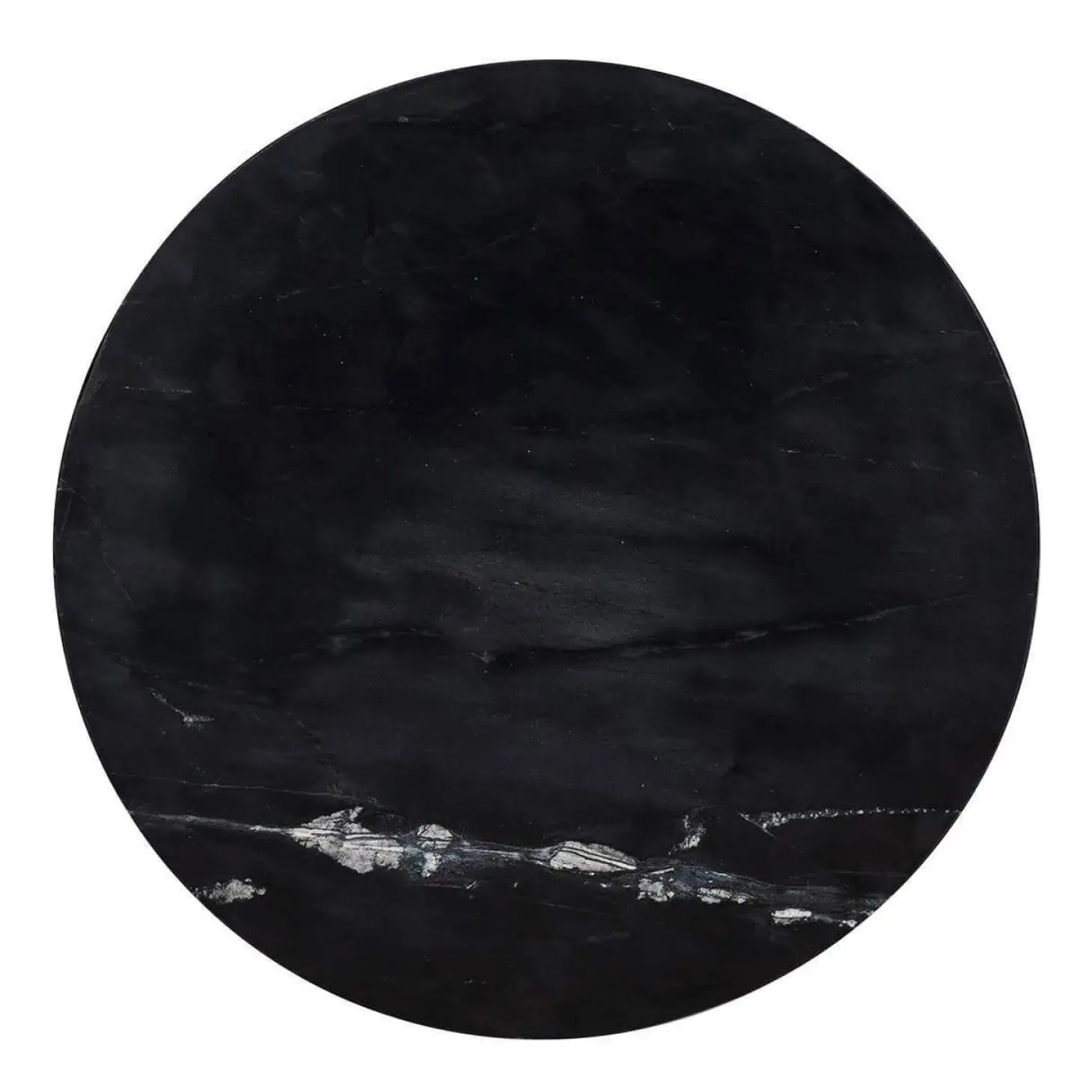 Beistelltisch Ironville Marmor Schwarz Metallgestell Gold