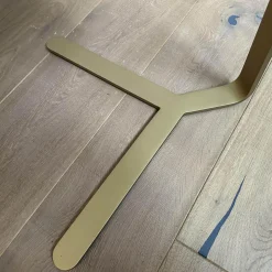 Beistelltisch Joy BW T 110 100 Platte Granit Grau Gestell Messingfarbig Matt