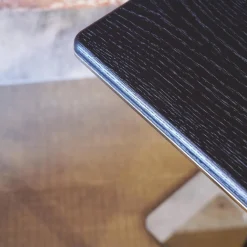 Beistelltisch Kyle Platte Gebürstetes Eichenholz In Farbe Mokka Lackiert