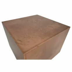 Beistelltisch Loren Mattes Antikes Kupfer Basis Stahl Verchromt