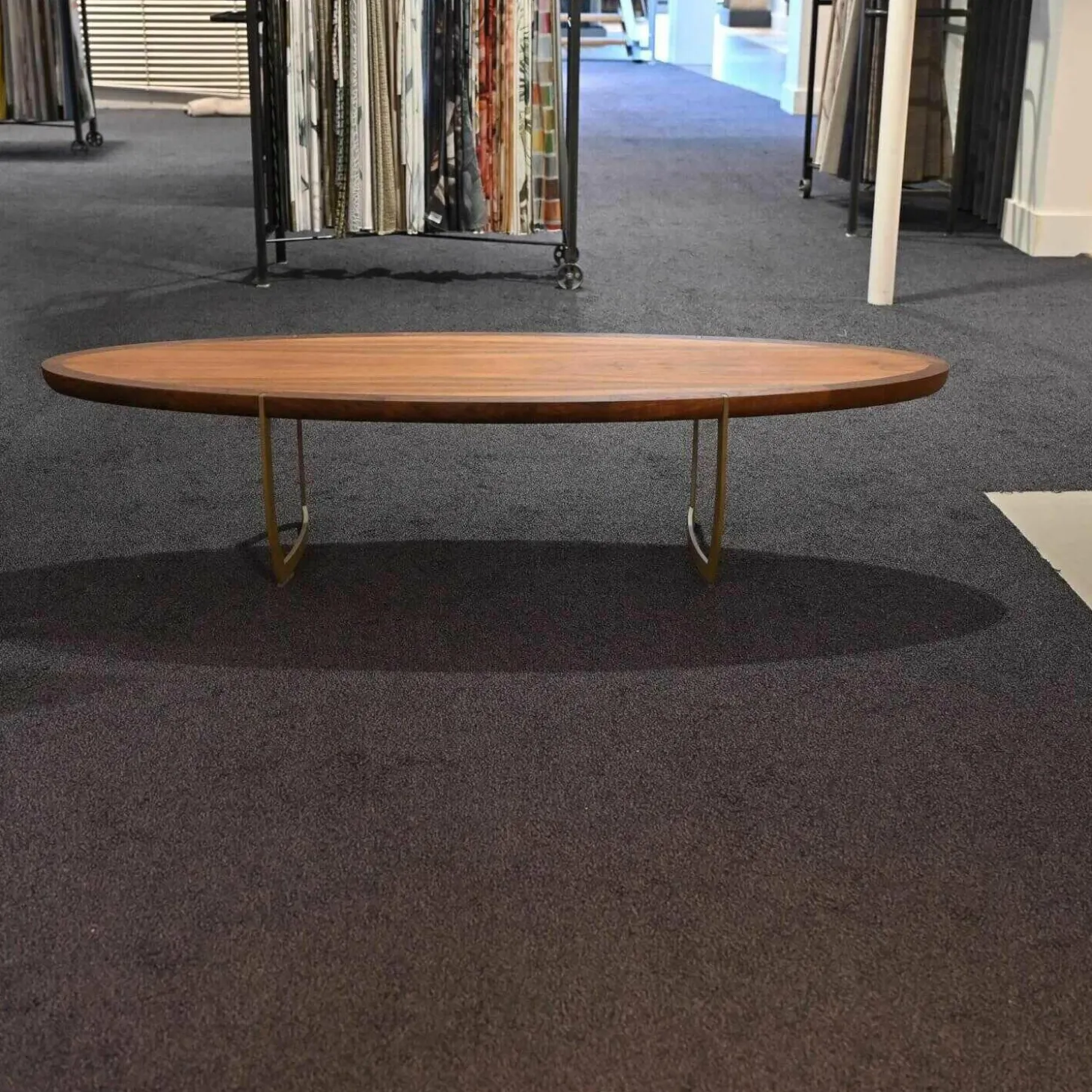 Beistelltisch Massivholz Gestell Gold