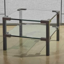 Beistelltisch T 55D Messing Schwarz Patiniert