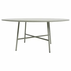 Beistelltisch Tia Maria A MDF Matt Lackiert Steingrau Gestell Stahl