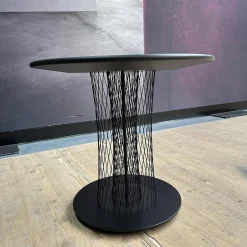 Beistelltisch Vladi Tischplatte 106 Feinstrukturlack Schwarz