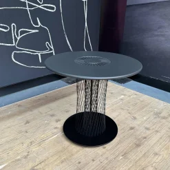 Beistelltisch Vladi Tischplatte 106 Feinstrukturlack Schwarz