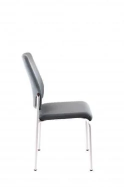 Besucherstuhl 400G Stoff Schwarz Stapelbar