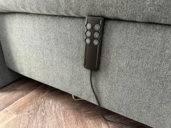 Bett Couture Stoff 8675 Blau mit 2 Matratzen Topper Plaid