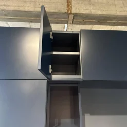 Bett Izzy Lack M82 Atlantic Blau Grau Inklusive Matratzen Mit Schrankwand Collect Plus Innen M82 Atlantic Blau Grau Außen M83 Navy Dunkelblau Ohne Beleuchtung