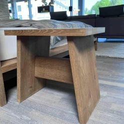 Bett Massivholz Europäische Eiche Geölt Mit Bank Und Beistelltisch