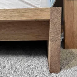 Bett Massivholz Europäische Eiche Geölt Mit Bank Und Beistelltisch