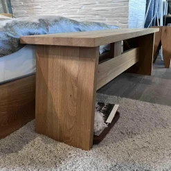 Bett Massivholz Europäische Eiche Geölt Mit Bank Und Beistelltisch