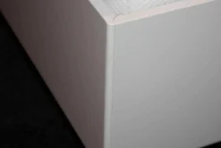 Bett Nocto Plus Lack Kristallweiß M02 mit Matratzen und Rückwandpaneele