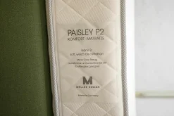 Bett Slim Edition Stoff Casa 88 Turtle Grün Metallfüße Schwarz mit Matratze