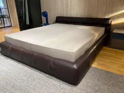 Bett Tufty Time Leder 1228350 Kora Dunkelbraun Füße Eiche Natur Inklusiv Matratze und Lattenrost