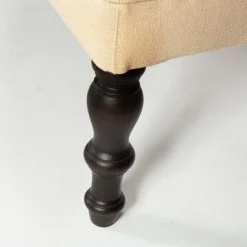 Bettbank Stockton Stoff Allen Gestell Burton Buche Ebenholzfarben