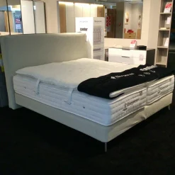 Boxspringbett 4600 Stoff Copenhagen 901 Beige Inklusive Topper Und Matratzen