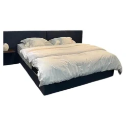 Boxspringbett Basis 25B Stoff Nils 450 Denim Mit Keder Grau Kopfteil Paio Leder Provence Schoko Braun Füße Buche Mit Matratze