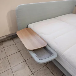 Boxspringbett Finesse Stoff KSC Mint Fuß Alu Rahmen Starr Mit 2 Matratzen Und 2 Nachtkkommoden