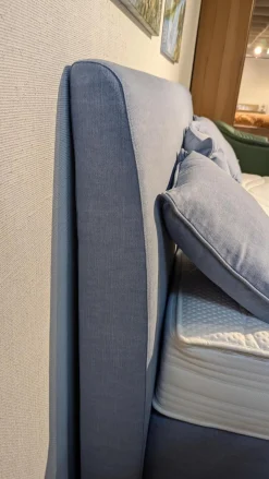 Boxspringbett Made In Green Königssee Stoff C 3012 Hellblau Füße F10 Buch Inklusive Matratze Gelauflage Integriert Mit 4 Kissen Ohne Plaid