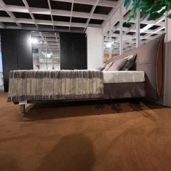 Boxspringbett Santino Stoff 6605 7567 Grau Füße Alufarbig Inklusive Matratzen Und Nachttische