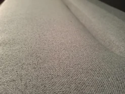 Boxspringbett Valencia Stoff Luca 158 Niagara Blau mit 2 Matratzen und Topper