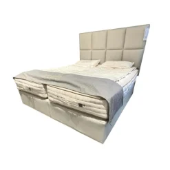 Boxspringbett Vispring Marquess Superb Stoff 5056 Bronze Grau Inklusive 2 Matratzen
