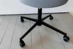 Büro-Drehstuhl Jana Leder Novara 1279 Dust Grau Höhenverstellbar Mit Rollen