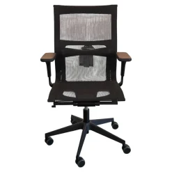 Bürostuhl Una Plus Bezug Stoff Mesh 01 Nero Schwarz Gestell Nylon Schwarz Struktur 115 Schwarz Mit 5 Stern Fuß Auf Rollen