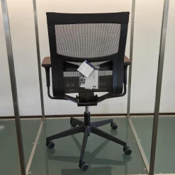 Bürostuhl Una Plus Bezug Stoff Mesh 01 Nero Schwarz Gestell Nylon Schwarz Struktur 115 Schwarz Mit 5 Stern Fuß Auf Rollen