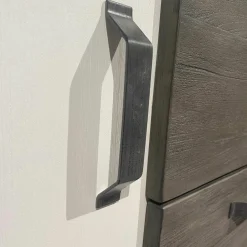 Buffetschrank Lebensart Wellington Vollholz Akazie Weiß Gebürstet