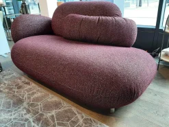 Chaiselongue Pulla Bezug Stoff 4 Mondo Viola 13 Füße Aluminium Poliert