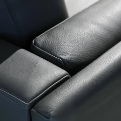 Chaiselounge Bellice 679 D17 Vollnarbenleder Raffino 109 Shark Schwarz Grau Füße Sobrio Epoxy 450224 E1500 Granite Matt