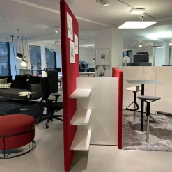 Chart Trennwand Regal Und Arbeitstisch Dunkelrot Hellrot White Mit Steckdose