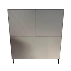 Container Connect Lack Außen Rosé Rosa Grau Innen Snow Weiß Mit Schwarzen Eckfüßen