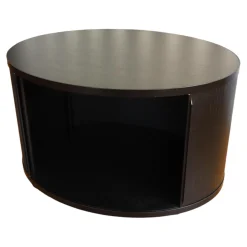 Container Ellipse Einstöckig Melamin Schwarz Profile Aluminium Schwarz