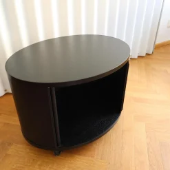 Container Ellipse Einstöckig Melamin Schwarz Profile Aluminium Schwarz