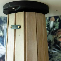 Container Table Bodhi Platte Lino Mauve Sockelhülle Eiche Weiß Lackiert